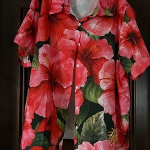 Beautiful! Colorful Print Blouse Size 3X